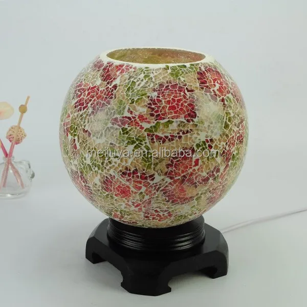 Electric Mosaic Glass Aroma Wax burner for Decoration Turkish MA235