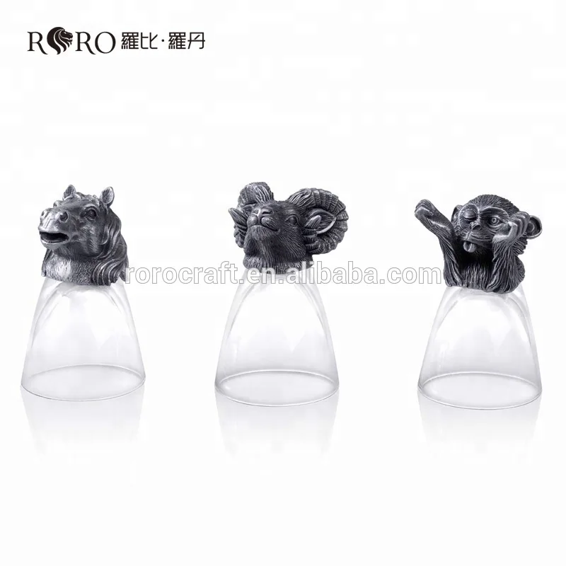 RORO, 12 китайских знаков зодиака, стеклянная чашка для ликера, крафтовый графин, подарочный набор
