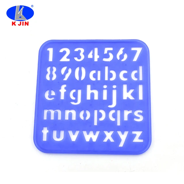 LOW MOQ Factory Custom Colorful Plastic PP Drawing Stencils Template Art Set for Kids DIY Scrapbook Writing Alphabet and Number