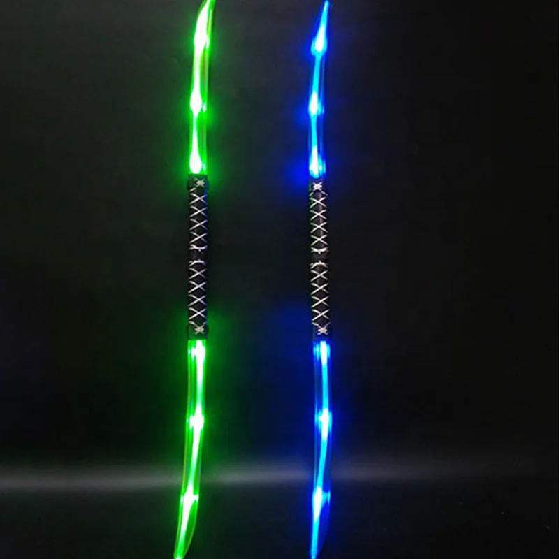 8 pièces gonflables Lumière épées 85 cm Laser Épées De Lumière Laser Bleu épée