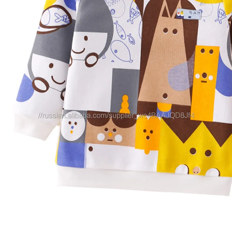 
 Sambede Красочные Детские Верхняя одежда с длинными рукавами и круглым вырезом из хлопка для маленьких мальчиков футбо SM7Q30522  