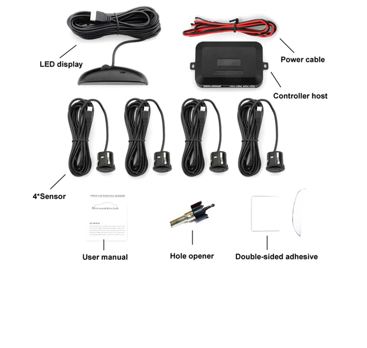 HINZ Car Parking Sensor With LED Display for Parking System
