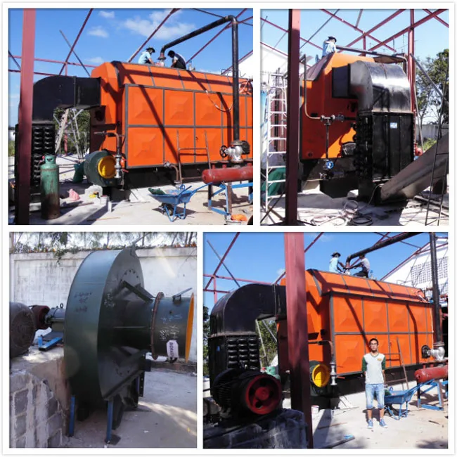 12tons Biomass Boiler For Manufacturing Plant Horizontal Wood Pellet Steam Boiler Industrial