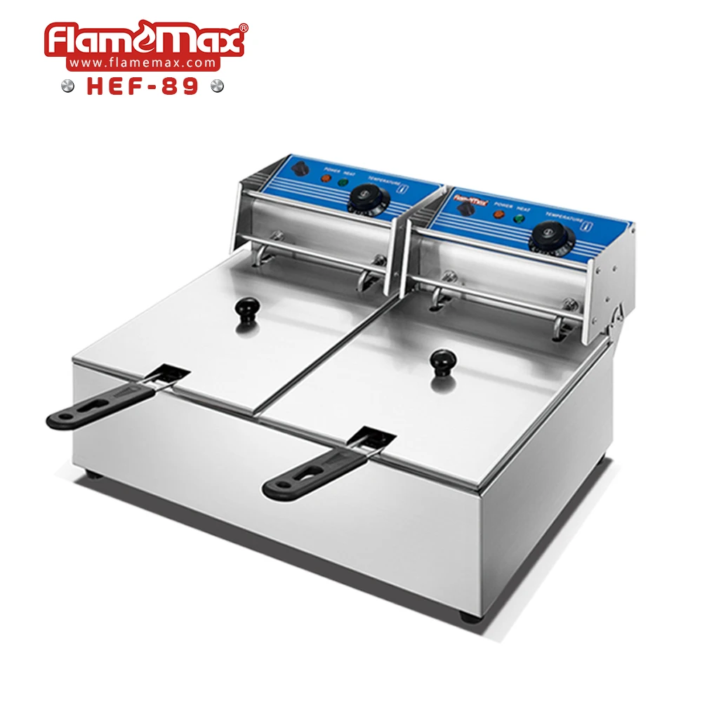FLAMEMAX HEF 81A Hot Sale Kitchen Equipment Stainless Steel Commercial Residential Electric Chips Chicken Deep Fryer