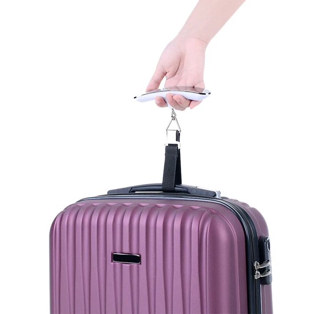 Báscula Equipaje Portátil - Pesa Maletas Hasta 40kg, Pantalla LCD, Mango En T, Peso 70g