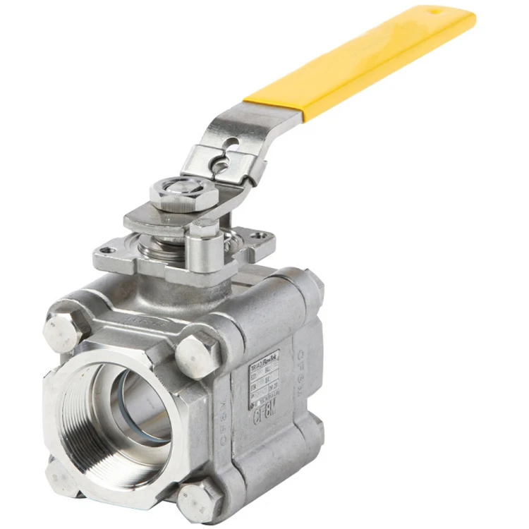 stainless steel three Piece thread NPT BSP ball valve price heavy type water float ball valve 1000wo