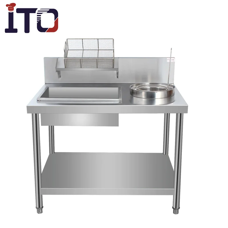 Simple Work Bench Western Fast Food KFC Wrapping Table