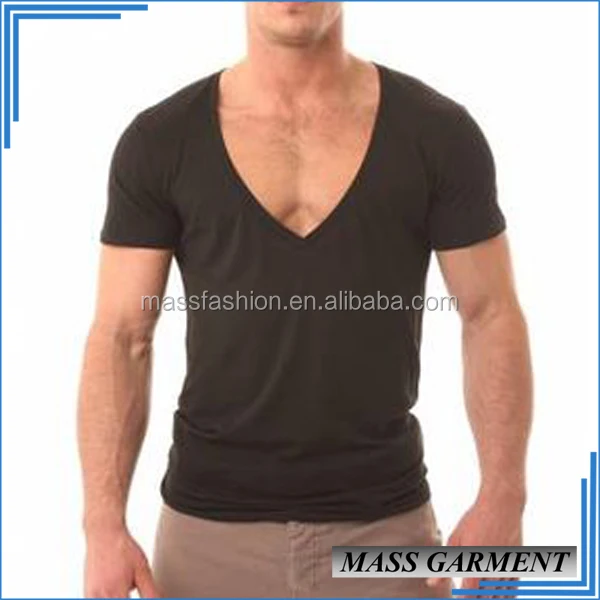 plain black v neck t shirt mens