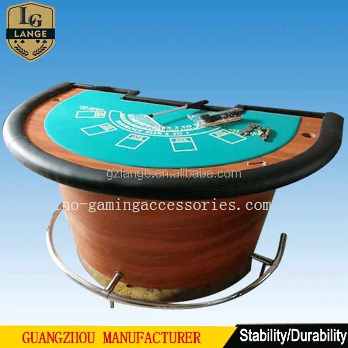 Полукруглый покерный стол для казино и Blackjack