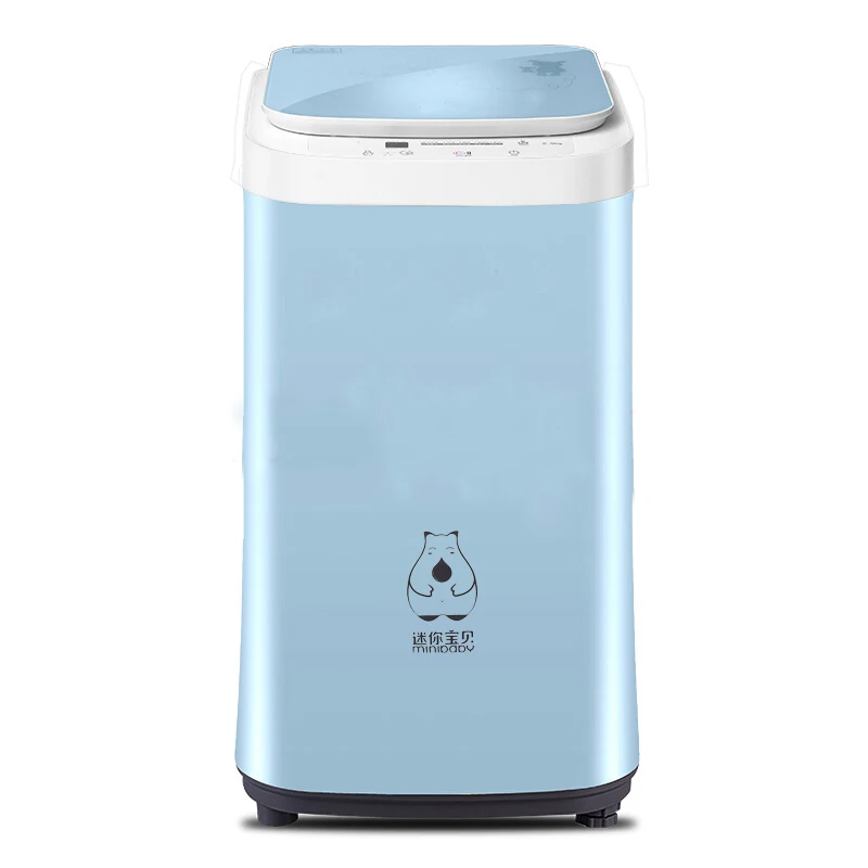 Fully automatic cooking sterilizaion color mini washing machine portable compact camping washer and spin dry cycle Top loading