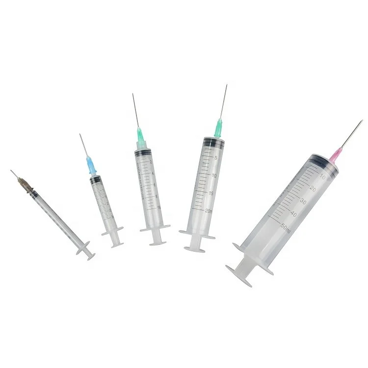 Disposable Medical 1ml 3ml 5ml 10ml 20ml Syringe 1cc 3cc 5cc 10cc 20cc