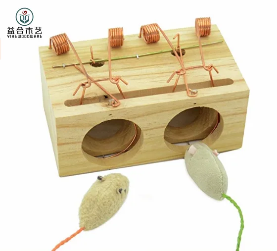 Humane Multi Catch Wooden Hole Rat Rodent Control Killer Mouse Trap