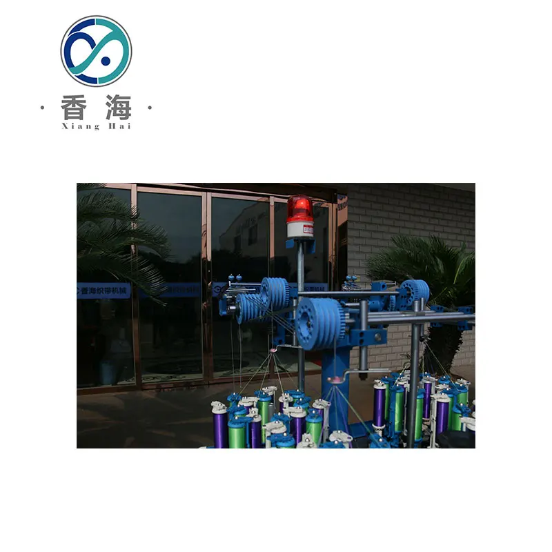 80 Серия 16 шпиндель 4 головки круглая эластичная лента вязальная машина