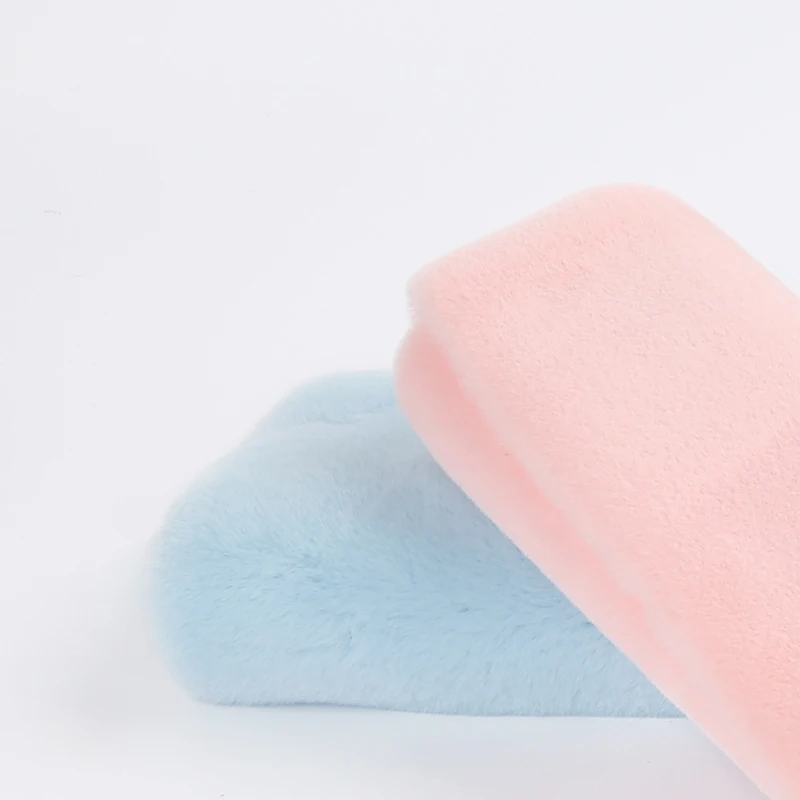 100% полиэстер 10-20 мм очень мягкая плюшевая меховая ткань из кроличьего