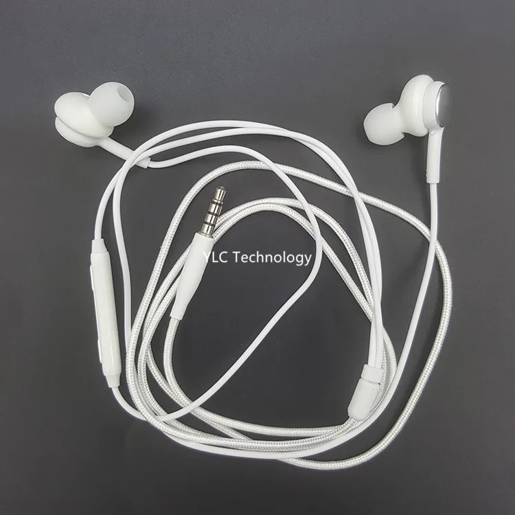 
 Для samsung s8 s9 note9 тяжелый бас наушники EO-IG955 конструкция не допускает перехлестывания шнура вкладыши проводные наушники с микрофоном и регулятором громкости  