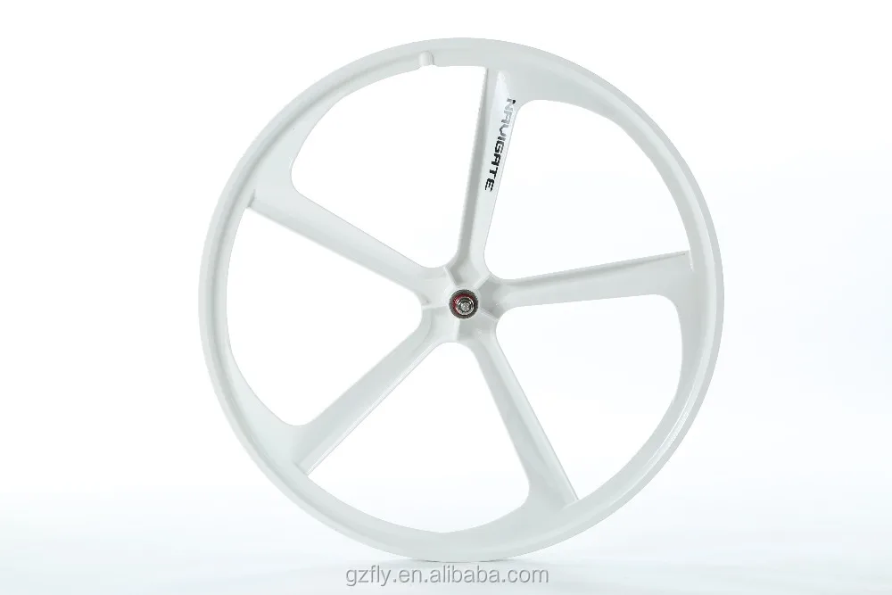 NEWEST ARRIVAL MAGNESIUM 5 SPOKE FIXIE GEAR and SINGLE SPEED WITH FLIP FLOP HUB BIKE RIM WHEEL 700C