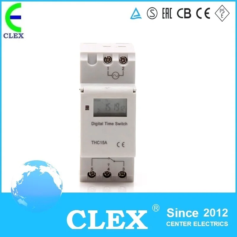 THC15 AC 110V Digital LCD Programmable Timer AC 110V 30A Time Timer Relay Switch