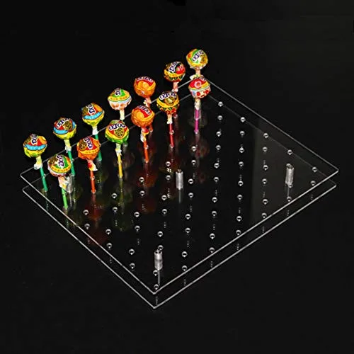 YestBuy Acryl Cake Pop Stand Rund - Hält 36 Cake Pops Mit 3 Stangen