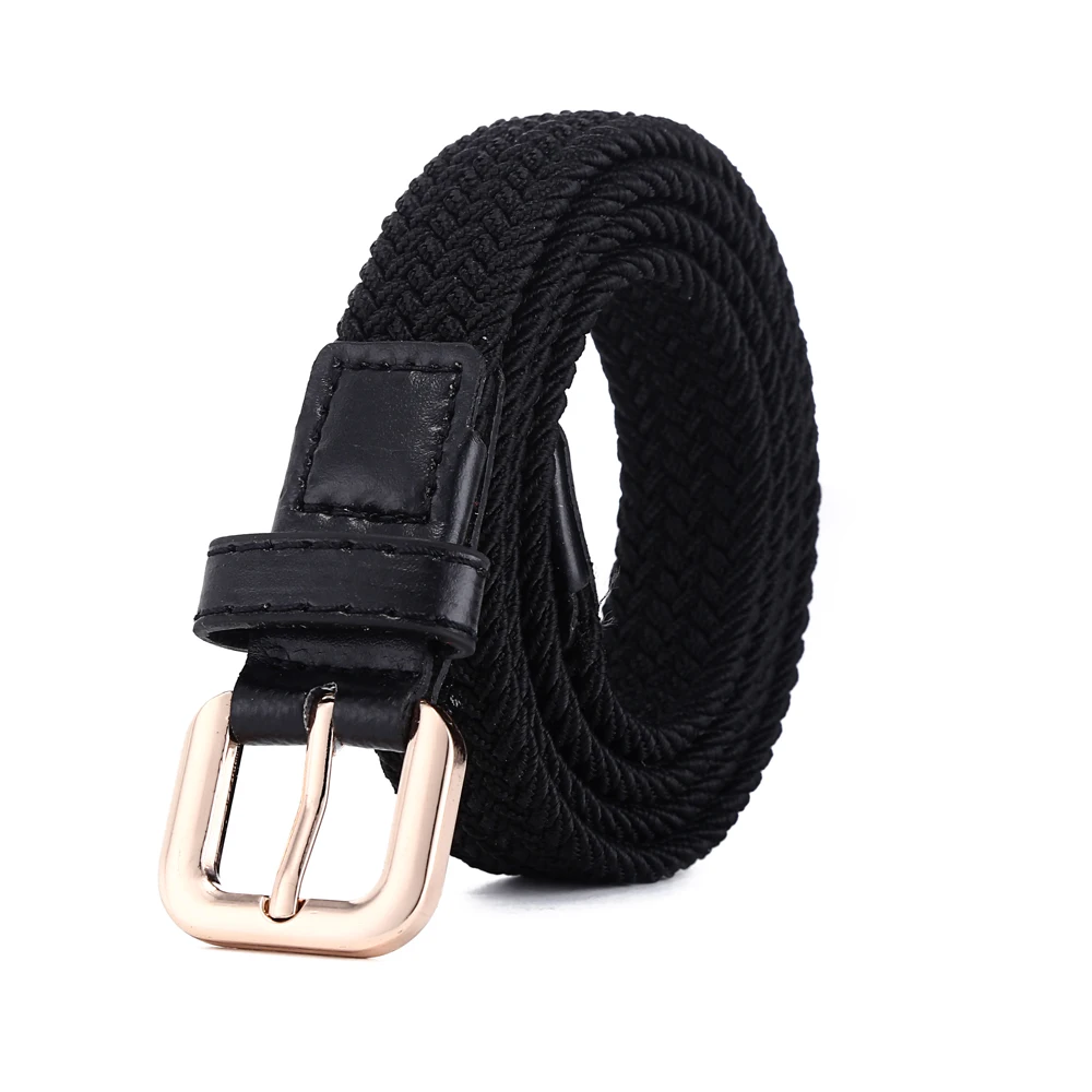 Stretch Braided Belts with PU Leather Fashion Comfort