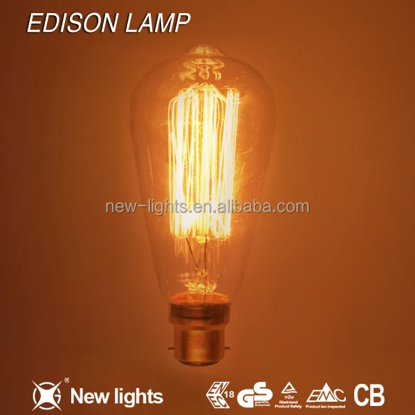 Holiday Christmas decorations antique vintage edison bulb 220v  E27 st8 st64 g95 g125 vintage 40W edison light bulb