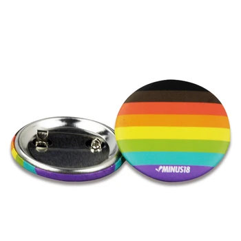 Round Shape Souvenir Tin Customized Button Badge Aids Logo Badges Plastic Hotel Motel Key Custom Snap Buttons