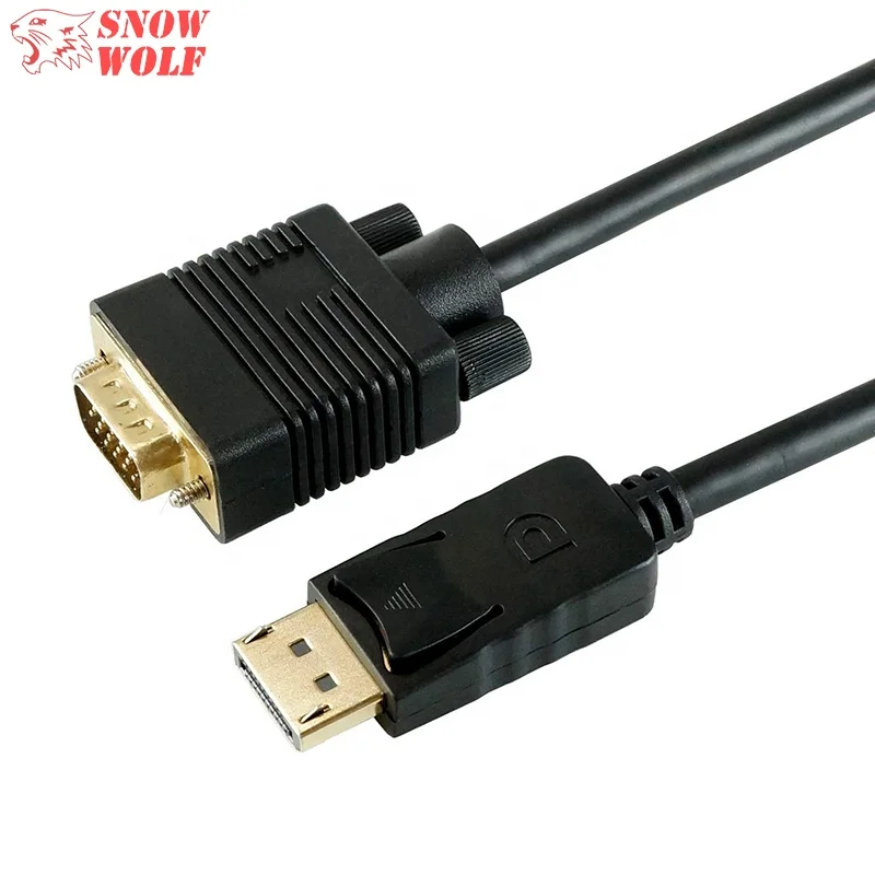 Almost dead population Embezzle 1.8m 2m 3m 5m 7m Black 1080p Vga Output To Displayport Input 28awg  Displayport Male To Vga Male Adapter Cable - Buy Displayport To Vga,Displayport  To Vga Adapter,Vga Output To Displayport Input