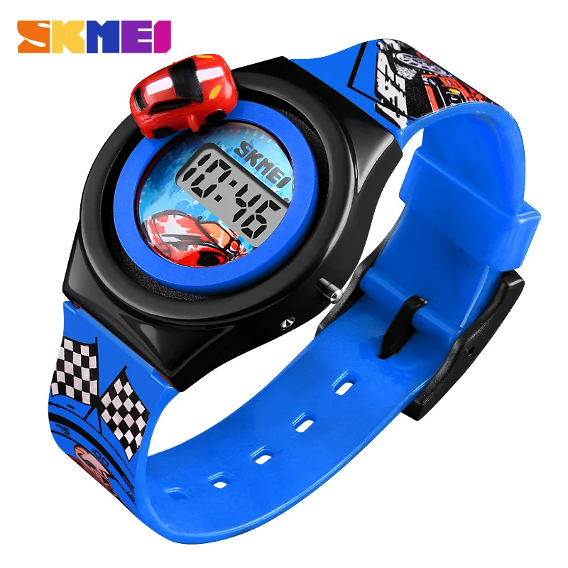 SKMEI Cartoon Car Kids' Digital Watch