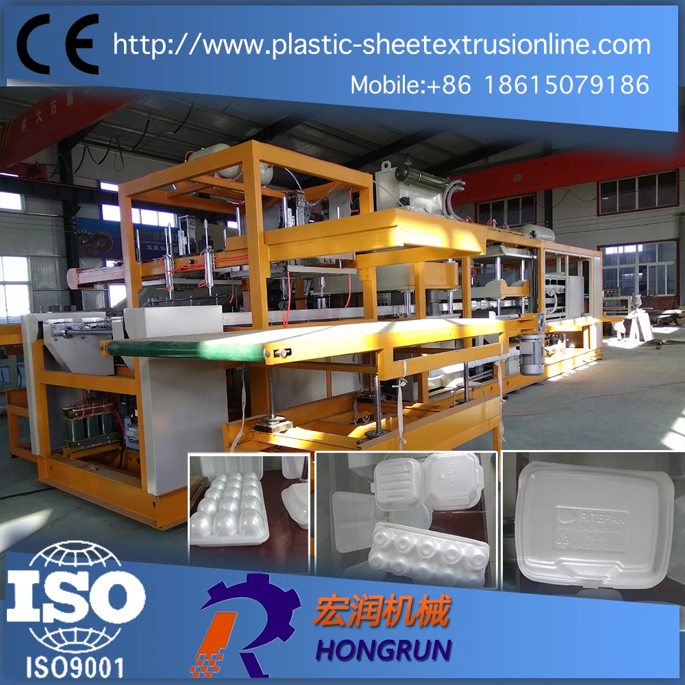 PS Foam Food Container Making Machine Vacuum Forming Machine Disposable Plate Making Machine