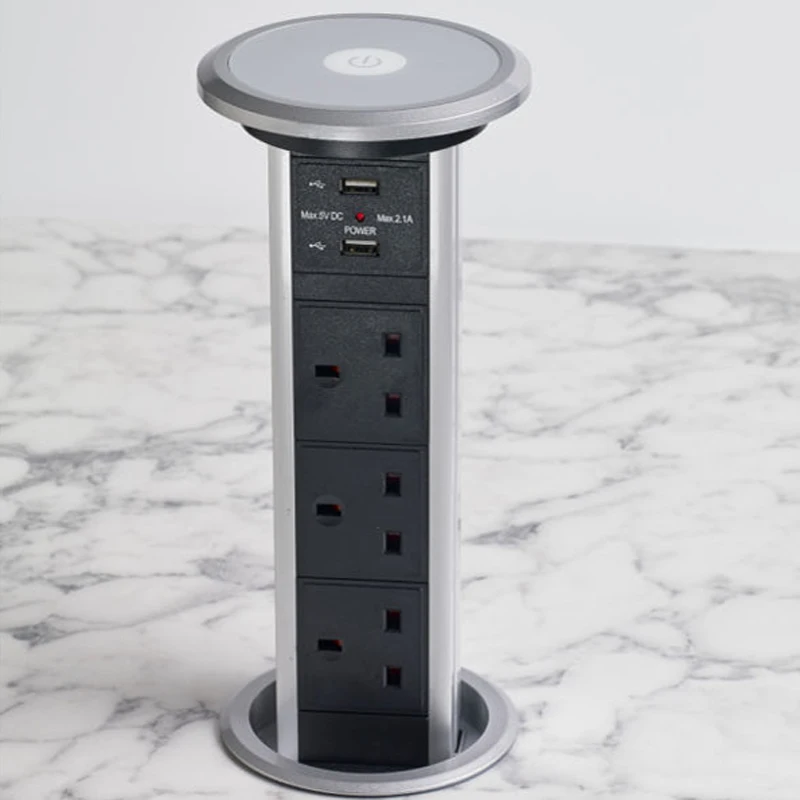 Smart Auto Tabletop Charging Pop Up Outlet With Usb Intelligent