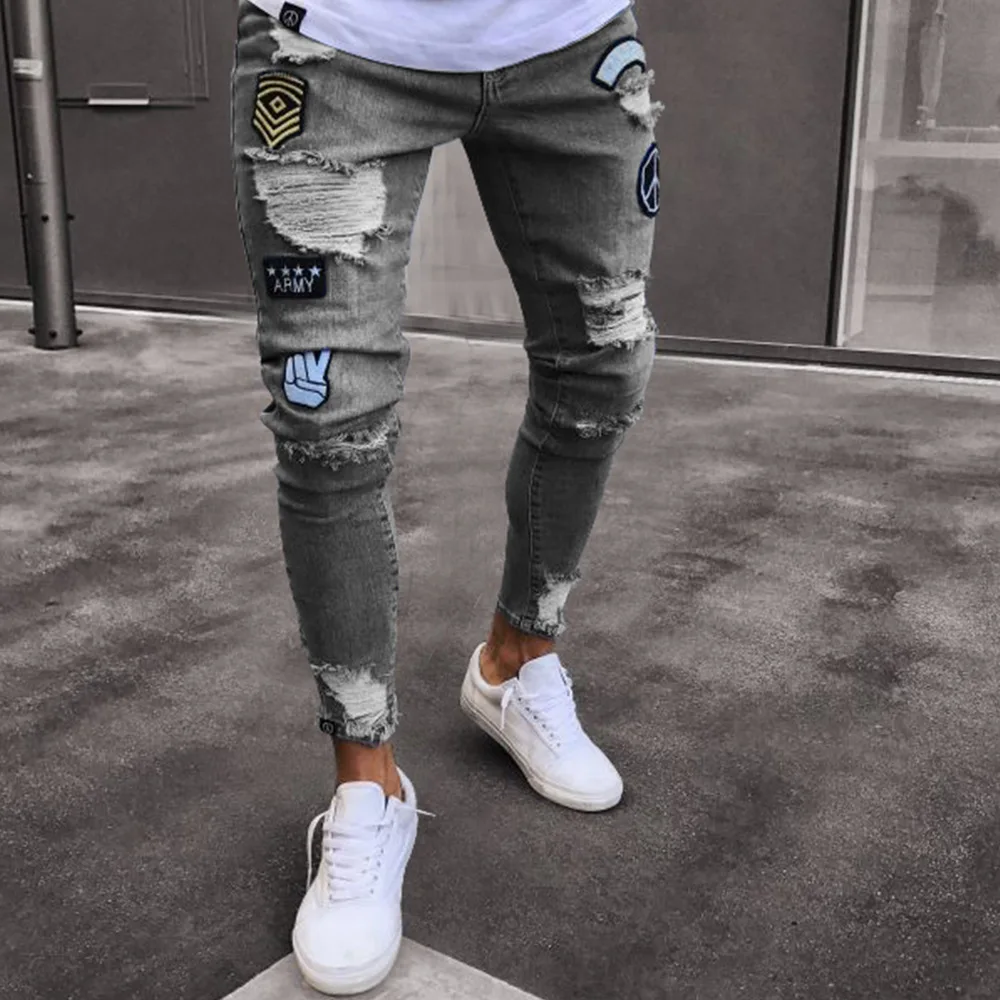 Fashion Slim Fit Jeans For Men Mens Casual Wear Slim Fit Full