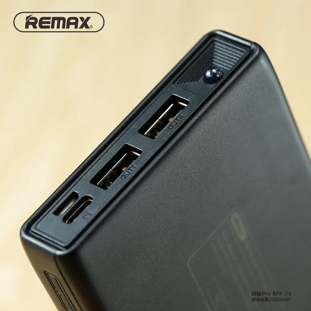 Remax RPP-73 Power Bank 20000mah Dual USB Quick Buy Online
