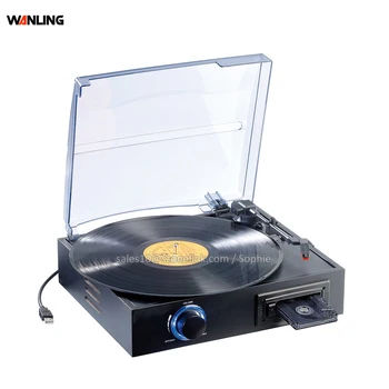 Superior Sound turntable Antique Audio Portable Turntable Record Player with cassette