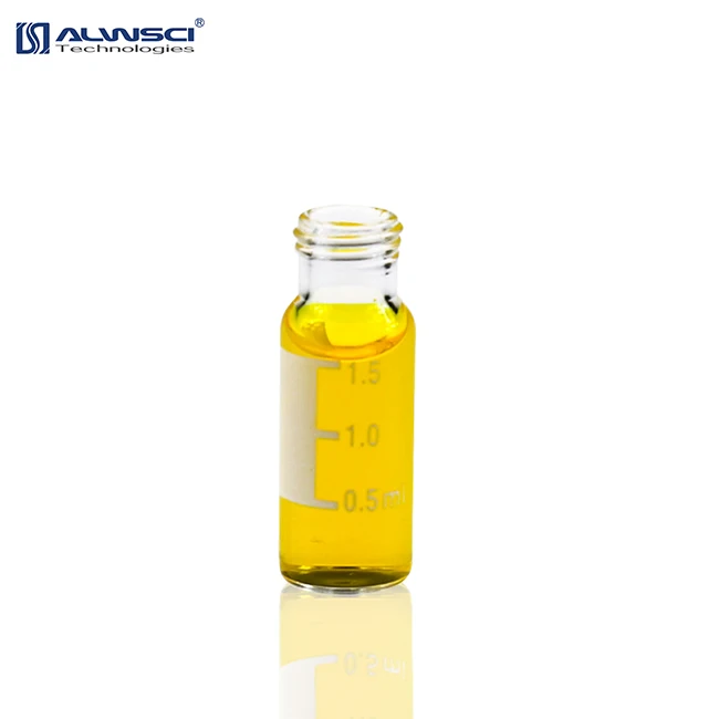 Clear Glass with Label Lab Test 2ml GC Vial HPLC