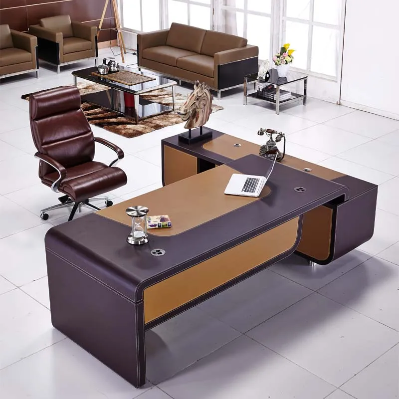 modern latest leather cover office table designs photos, View modern