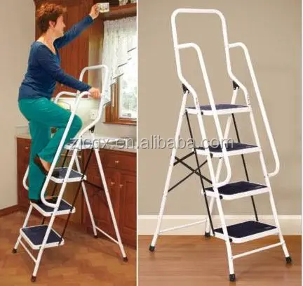 Four  Step Safety Ladder with Side Safety Rails