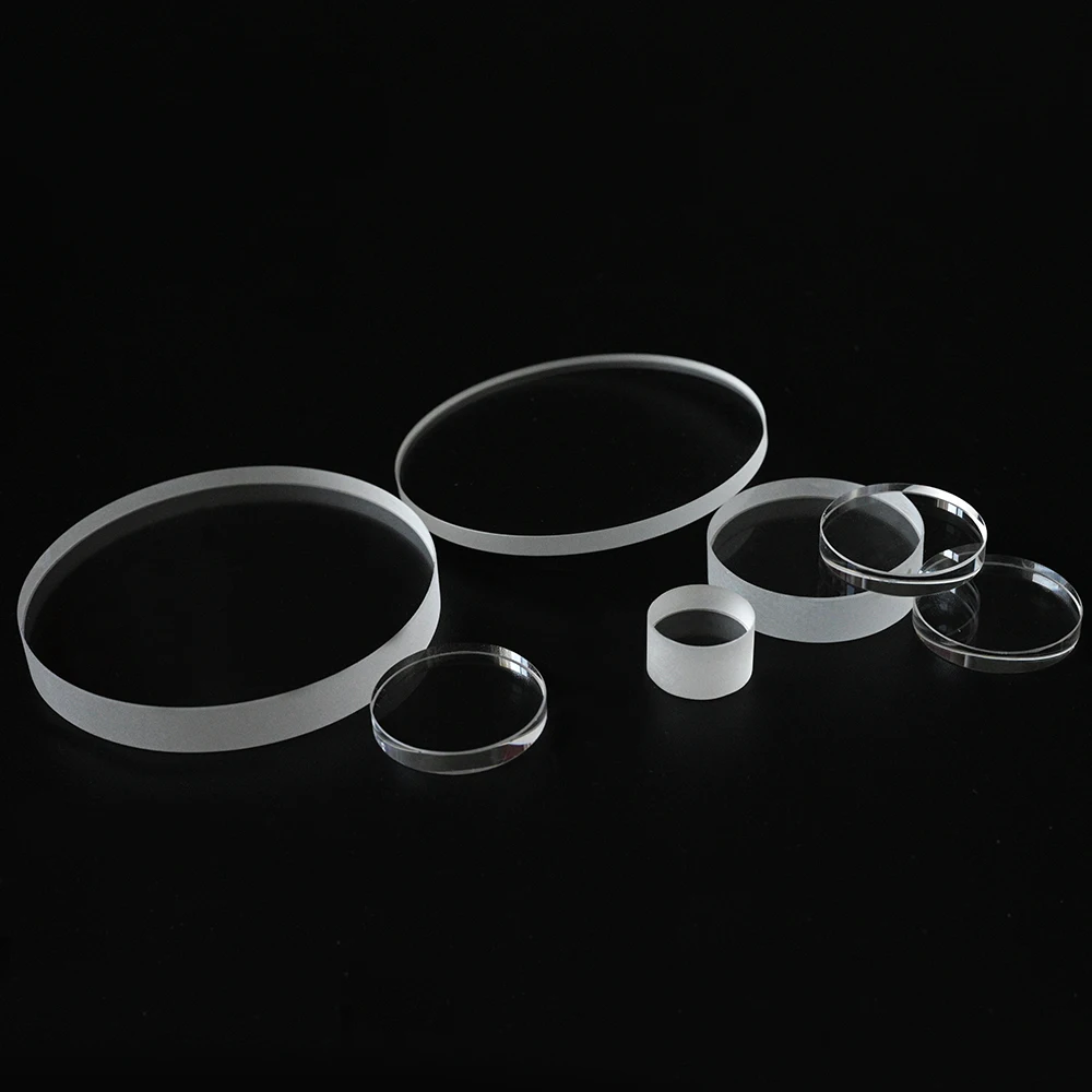 SUCCESS Clear Circular Glass Plate Transparent Fused Silica Plate Quartz Glass Substrate
