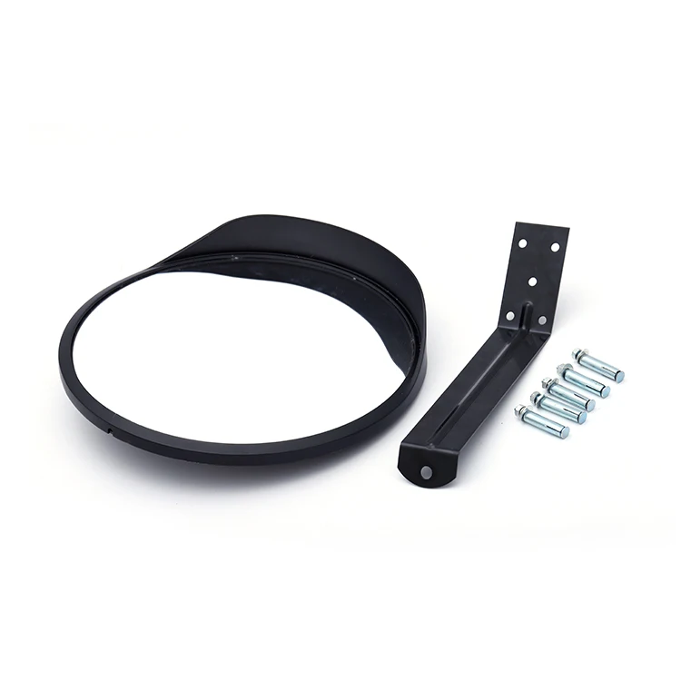 OEM Customized 360 Degree Adjustable  Black Traffic Concave Convex Mirror Unbreakable Convex Mirror