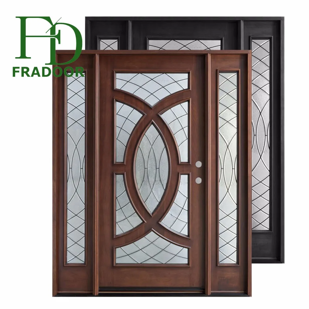 Ghana Style Round Design Swing Solid Wood Used Wooden Church Doors