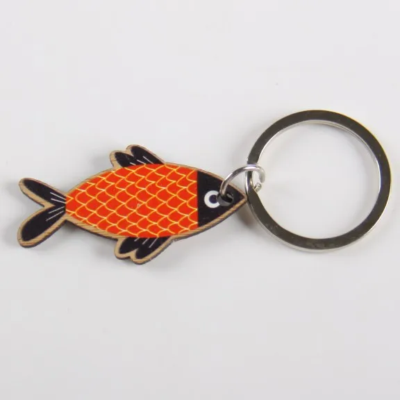 Лазерный деревянный брелок для ключей из бамбука