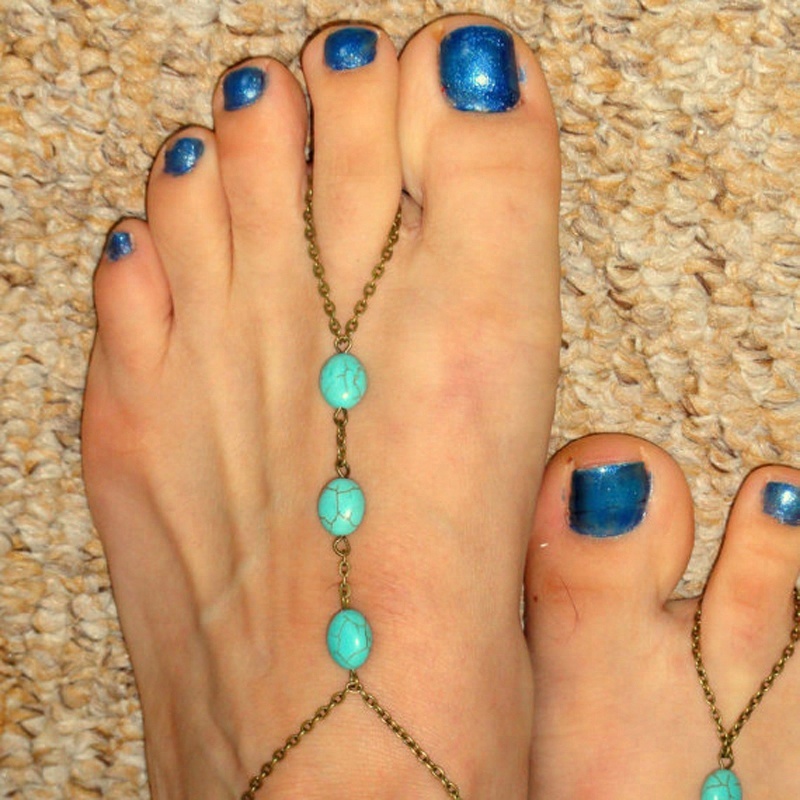 
 Золотые браслеты на ногу для девочек, ножная цепочка с кольцом на носок, золотая цепочка на ногу  