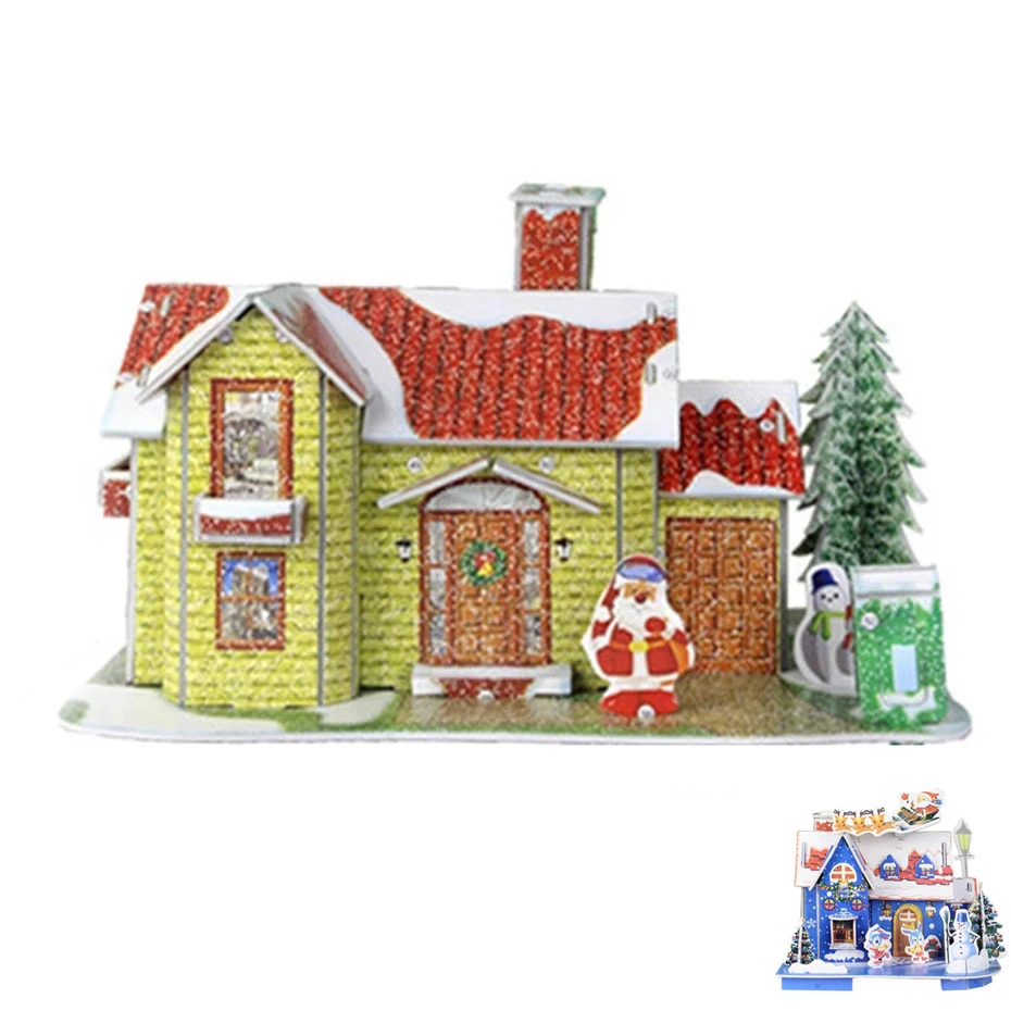 Casas De Papel Para Hacer Y Decorar Para La Navidad Miniatura O Mini  Decorativo Casas - Buy Casa De Papel De Navidad,Casas En Miniatura De  Navidad,Mini Casas Decorativas Product on 