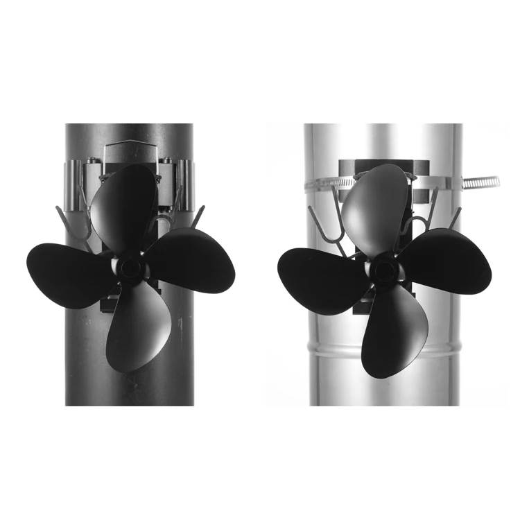 Труба для дымохода, магнитная труба, 4 лопасти, Ecofan, тепловой вентилятор для печки, дровяная пеллетная печь
