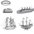 Laser cutting DIY metal model Metal Earth 3D Model Kits Set of 4 boats Commuter Ferry