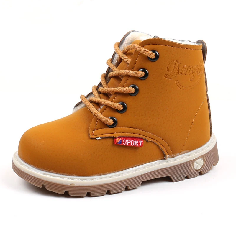 
 Детская модная Корейская версия Детские утепленные детские зимние ботинки Martin  