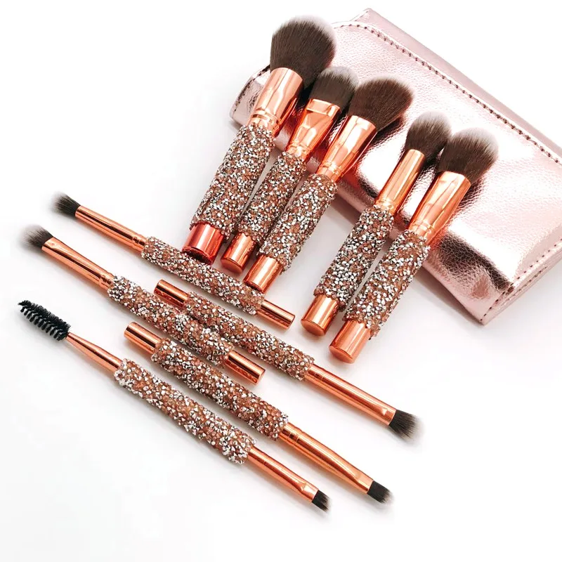 Lot De 10 Pochettes Transparentes Pour Pinceaux De Maquillage - En EVA, 19x6 Cm