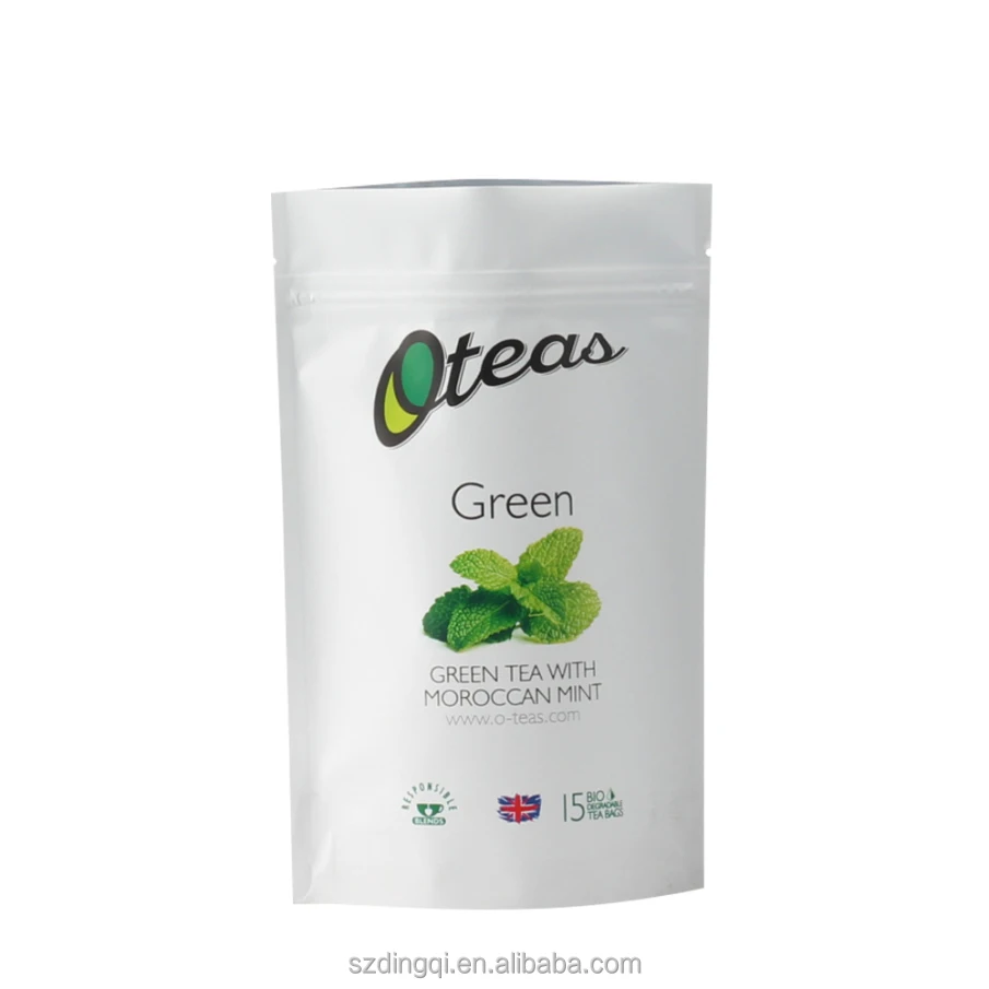 Food Grade Custom Printed Empty Tea Bag Suppliers in Sri Lanka With Zipper