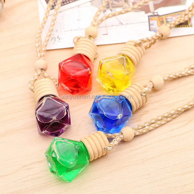 Diamond sharp Car air Freshener Empty Hanging Perfume Bottle for Car