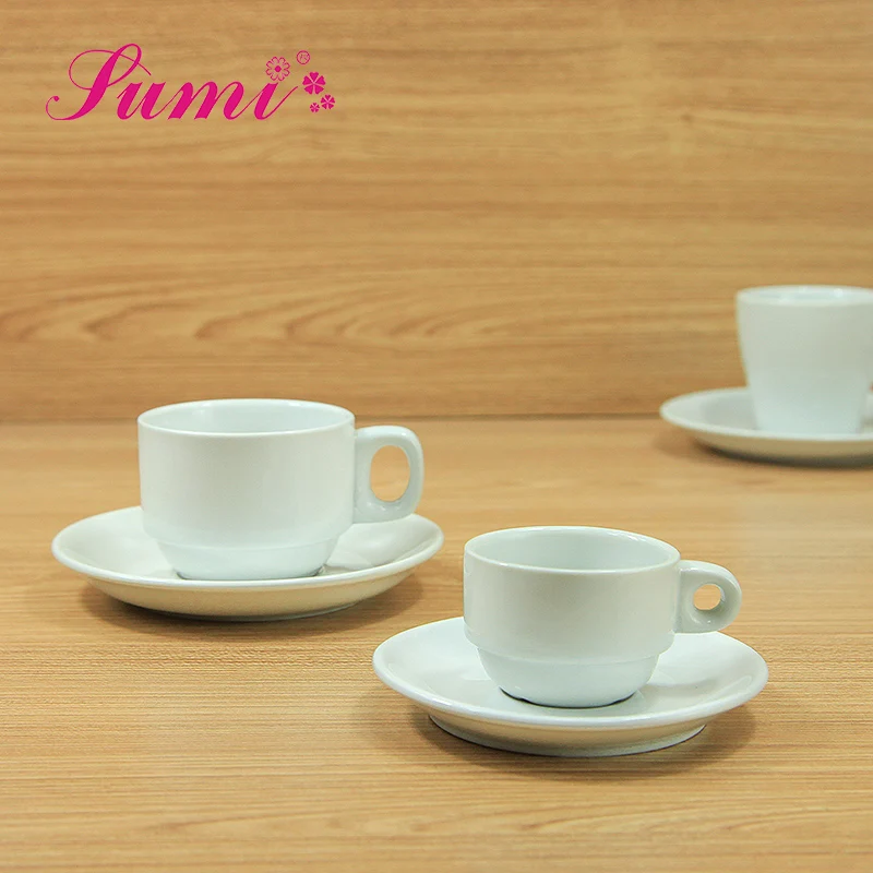 
 MOQ 200 современный отель на заказ белый керамический фарфор Эфиопский повторное использование кофе эспрессо керамический чайный набор чашек  