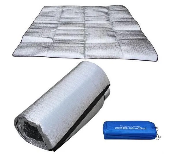 Sleeping Mattress Pad Waterproof Aluminum Foil EVA Outdoor Camping Picnic Mat 