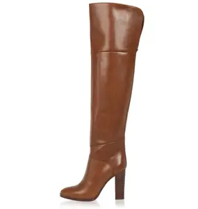 Fashion Large Size Sexy Women Over the  Knee Long Boots Round Toe 2019 Hotsale  High Heel Boots